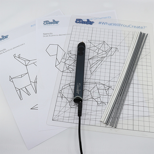 Geometric Coasters 3D Pen Stencil - 3Doodler